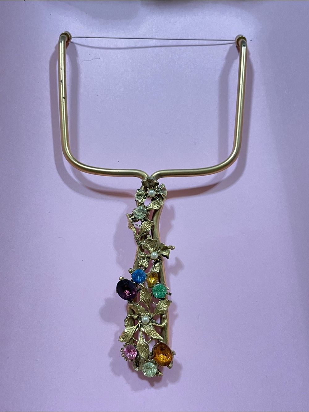 Rare Vintage Rhinestone Cheese Slicer #7913